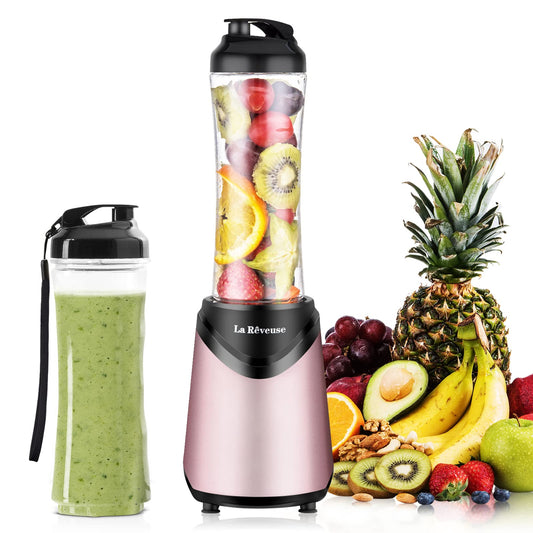 La Rêveuse Personal Blender Rosa, Mix&Go 300W BPA-frei