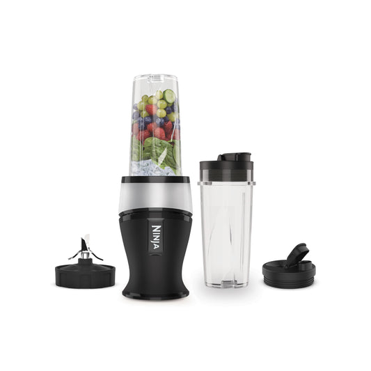 Ninja Slim Standmixer QB3001UKS, Eiscrusher Silber Schwarz