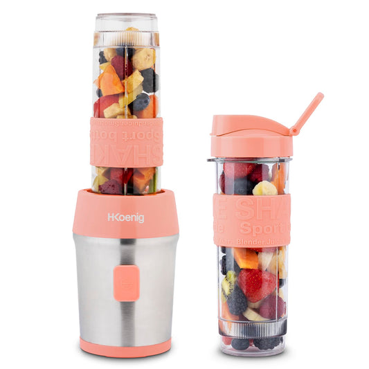 H.Koenig Smoothie Mixer 300 Watt, BPA-frei Rosa